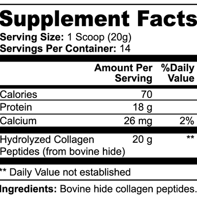 Grass-Fed Hydrolyzed Collagen Peptides